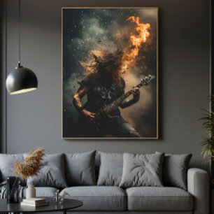 Rockstjärnans lågor poster