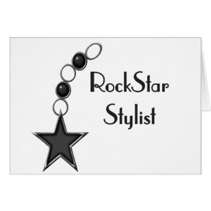 Rockstjärnastylist Hälsningskort