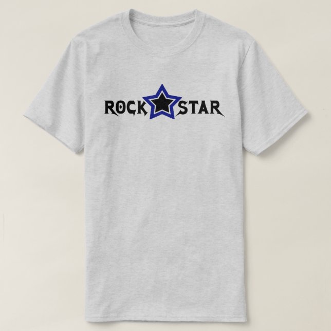 RockstjärnaT-tröja T Shirt (Design framsida)