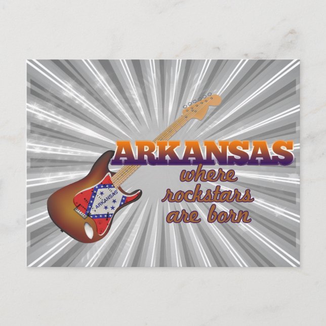 Rockstjärnor föds i Arkansas Vykort (Framsida)