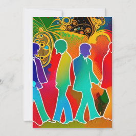 Rockstjärnor Julkort