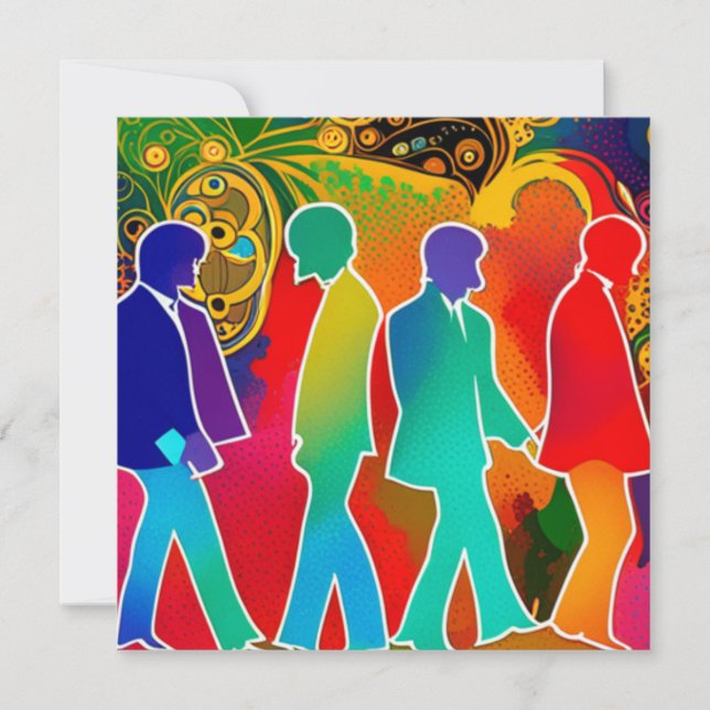 Rockstjärnor Julkort (Framsida)