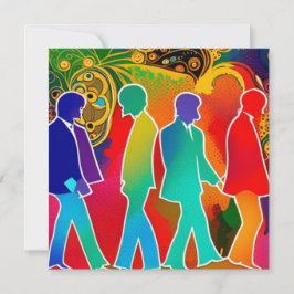 Rockstjärnor Julkort