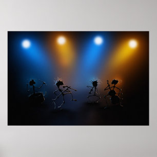Rockstjärnor Poster