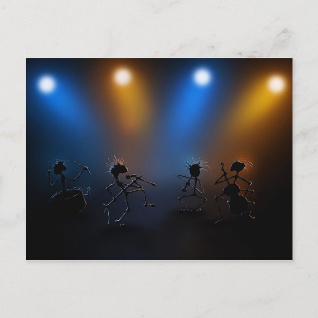 rockstjärnor vykort (Framsida)