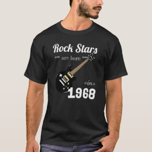 Rockstjärnorna föds upp 1968 Vintage 53:e födelsed T Shirt