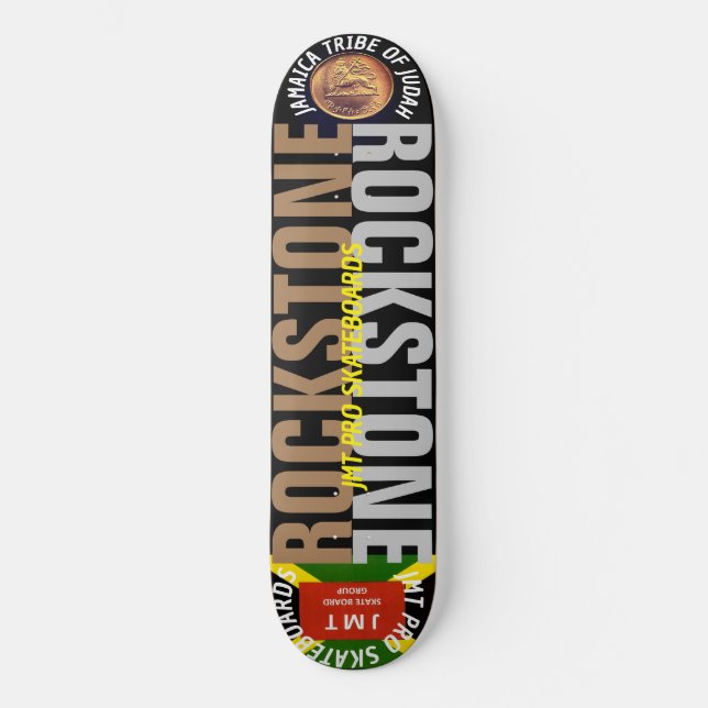 ROCKSTONE 8 1/4" Skateboarddäck Mini Skateboard Bräda 18,5 Cm (Framsida)
