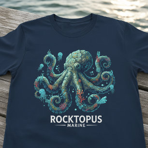 Rocktopus T-Shirt, Marin Liv Bläckfisk & Musik Tee