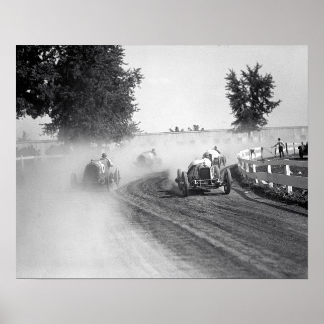 Rockville Fair Auto Tävling, 1923. Vintage Photo Poster (Framsidan)