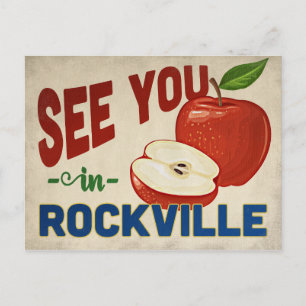 Rockville Maryland Apple - Vintage resor Vykort
