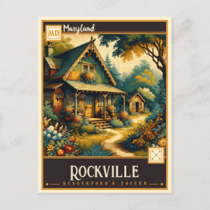Rockville, Maryland VINTAGE Vykort