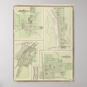 Rockville Parke Co, Montezuma, Parke Co Poster
