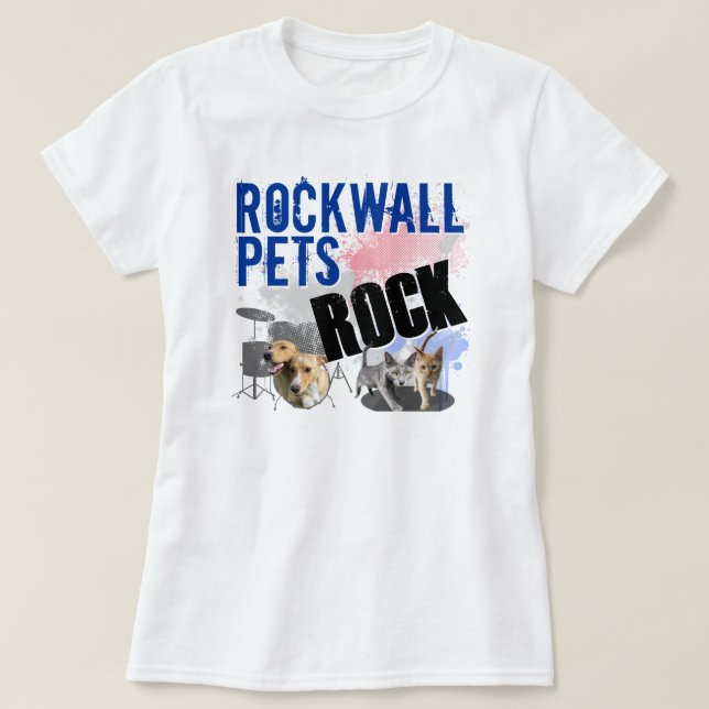 Rockwall daltar kvinna vitT-tröja T-shirt (Design framsida)