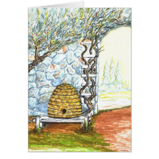 rockwall med skep hälsningskort