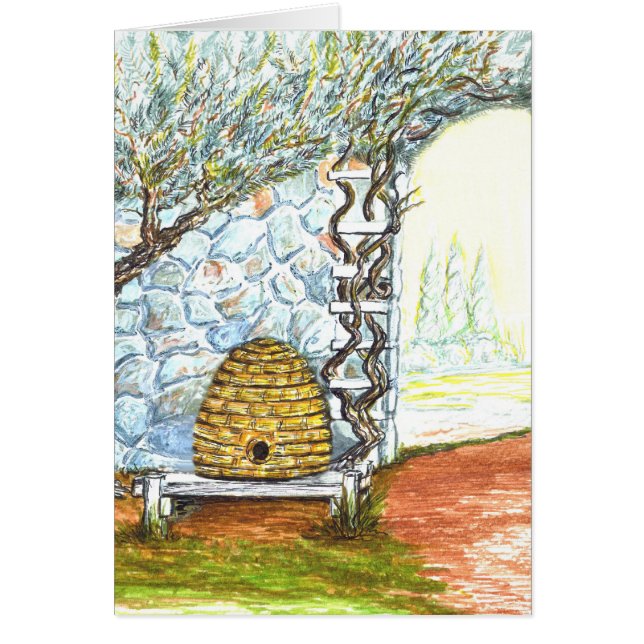 rockwall med skep hälsningskort (Framsidan)