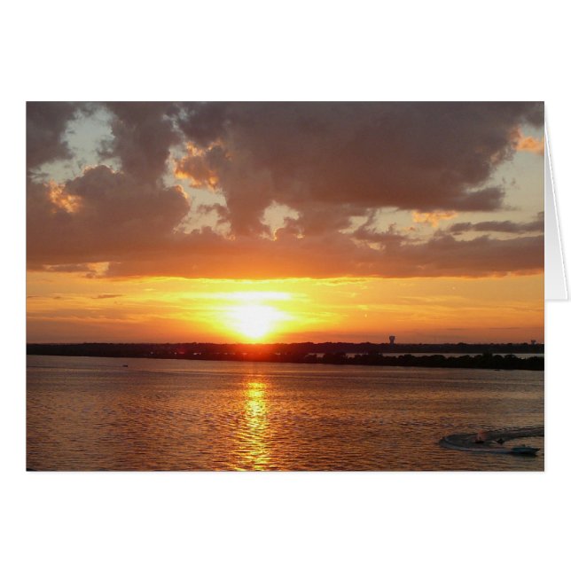 Rockwall Texas Sunset Hälsningskort (Framsidan Horizontal)