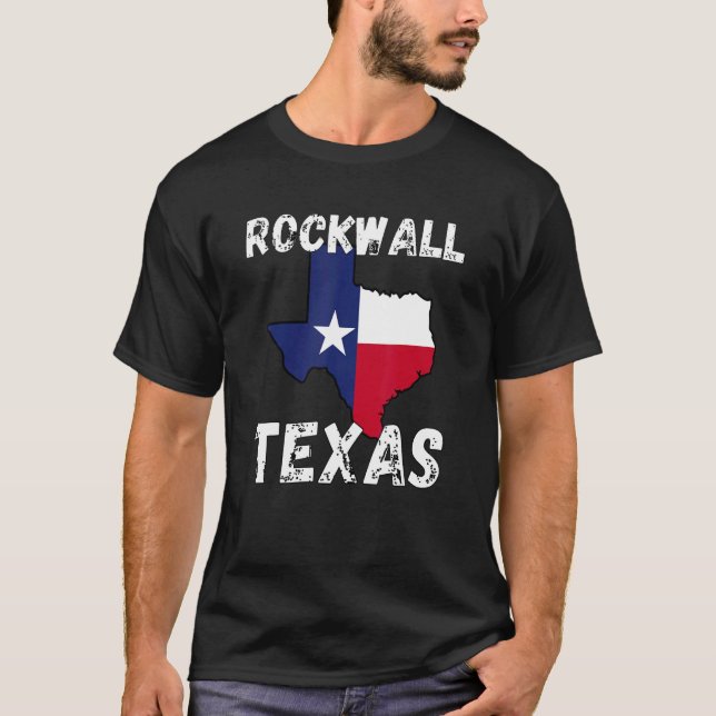 Rockwall TX Texas Shirt Texas Cities Shirt T (Framsida)