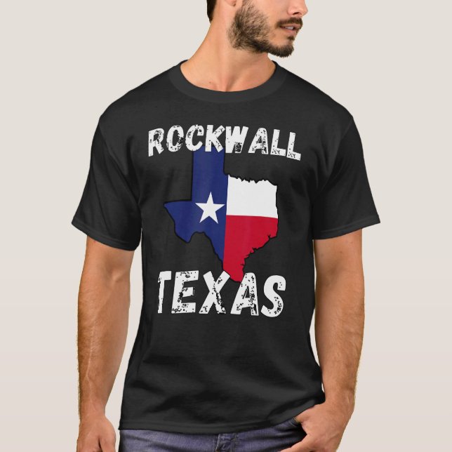 Rockwall TX Texas Shirt Texas Cities Shirt T (Framsida)