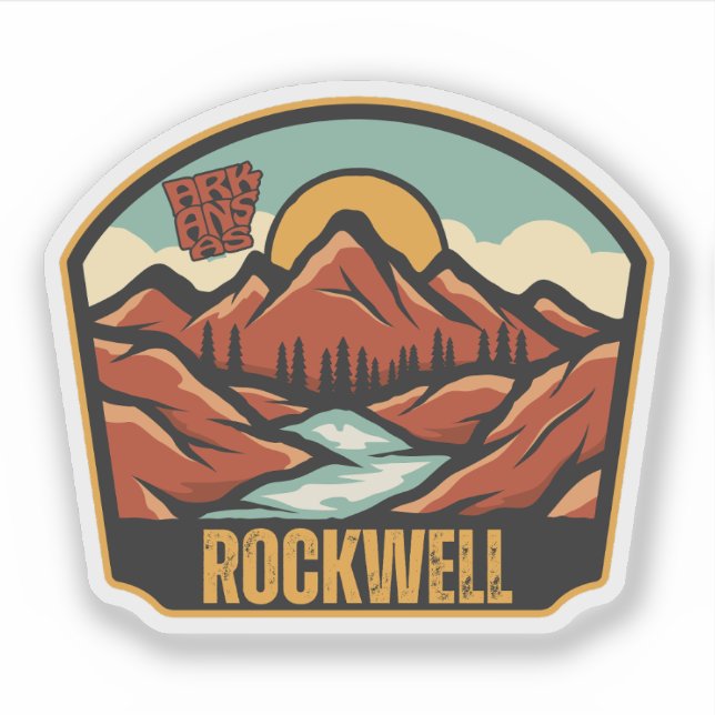 Rockwell, Arkansas  Klistermärken (Framsida)