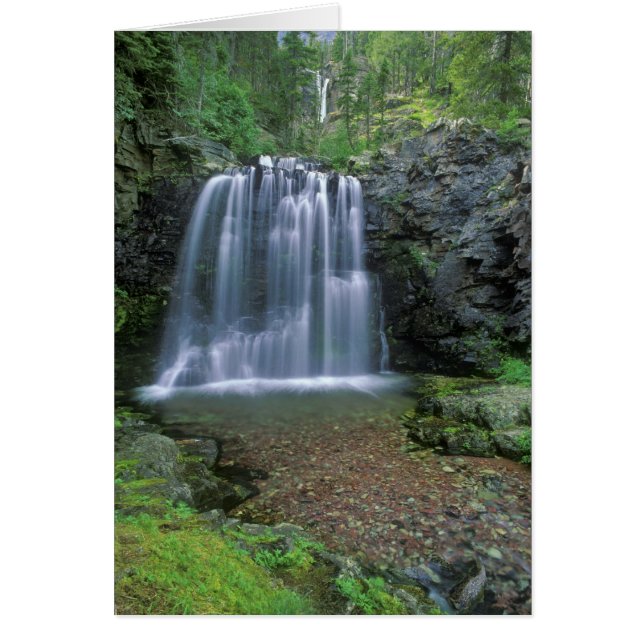 Rockwell Falls i Two Medicine Valley av Hälsningskort (Framsidan)