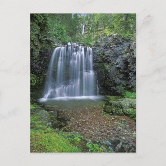 Rockwell Falls i Two Medicine Valley Vykort (Framsida)