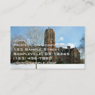 Rockwell in Winter at Grove City College Visitkort