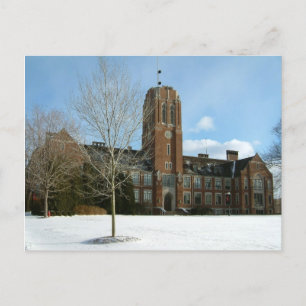 Rockwell in Winter at Grove City College Vykort