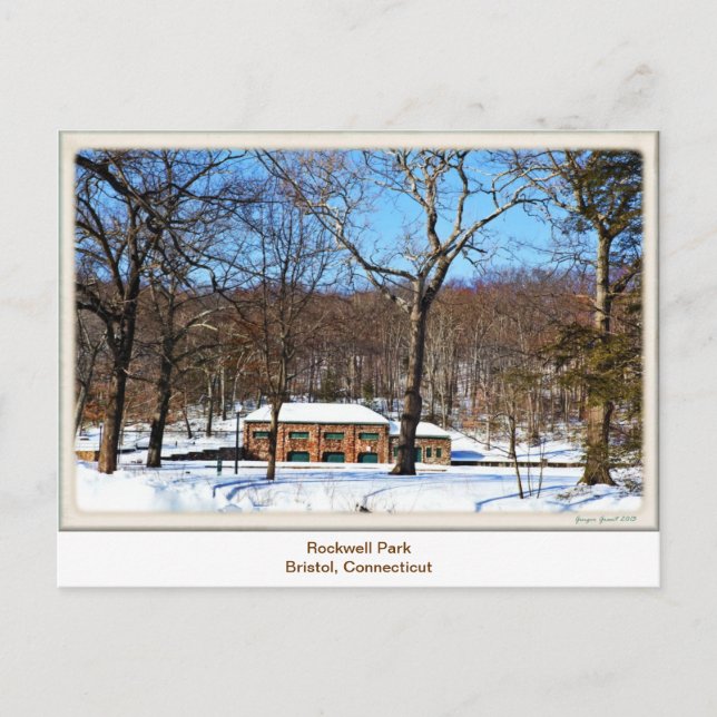 Rockwell Park, Bristol CT-vykort Vykort (Framsida)
