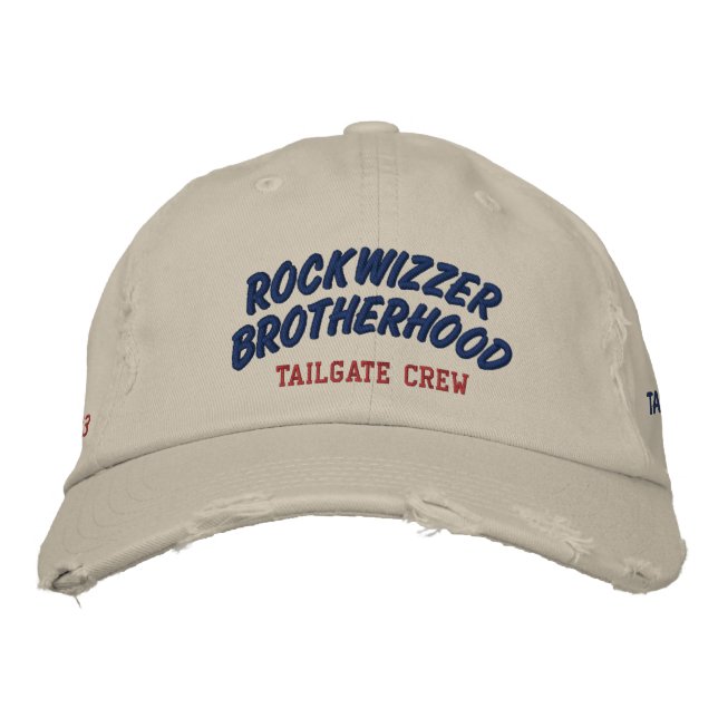 ROCKWIZZER BROTHERHOOD Tailgate Crew hat 1 Broderad Keps (Framsida)
