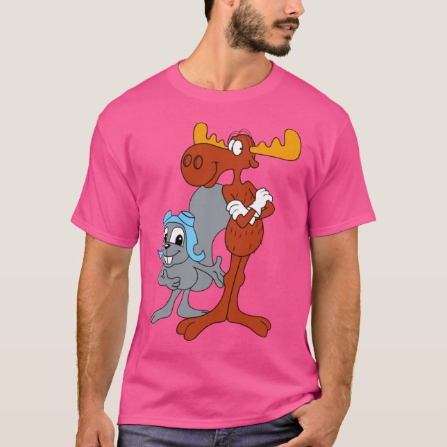 Rocky and Bullwinkle friend T Shirt (Framsida)