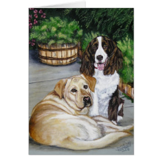 "Rocky and Teddy" Hälsningskort