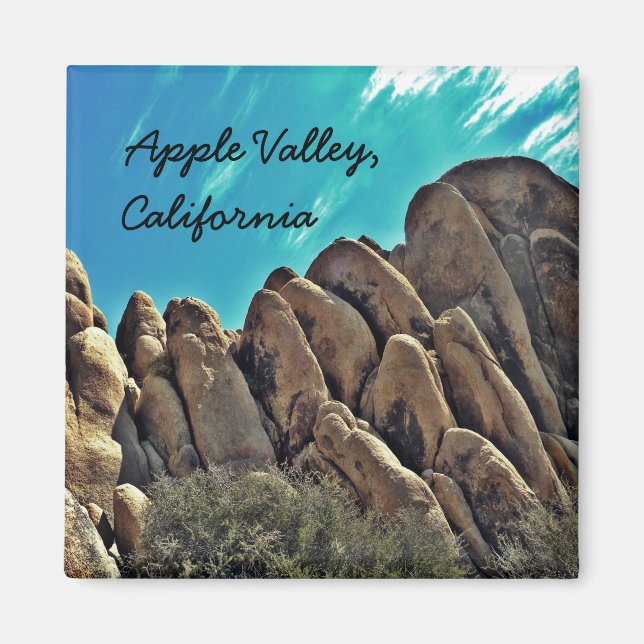 Rocky backe of Apple Valley, Ca magnet (Framsidan)