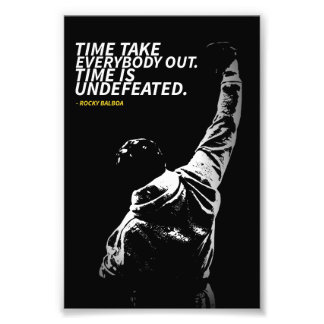 Rocky Balboa quotes Photo Enlargement Fototryck