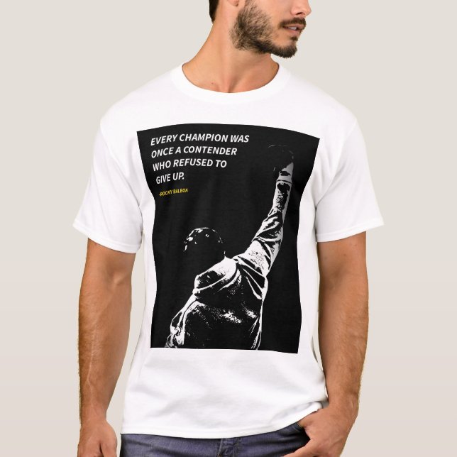 Rocky Balboa quotes T-Shirt (Framsida)