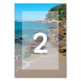 Rocky Beach Wedding Bordsnummer