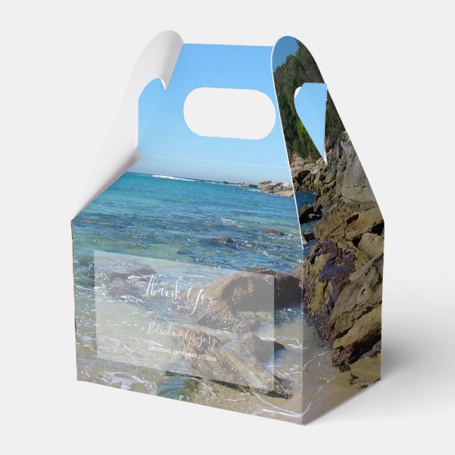 Rocky Beach Wedding Presentaskar (Framsidan Sidan)