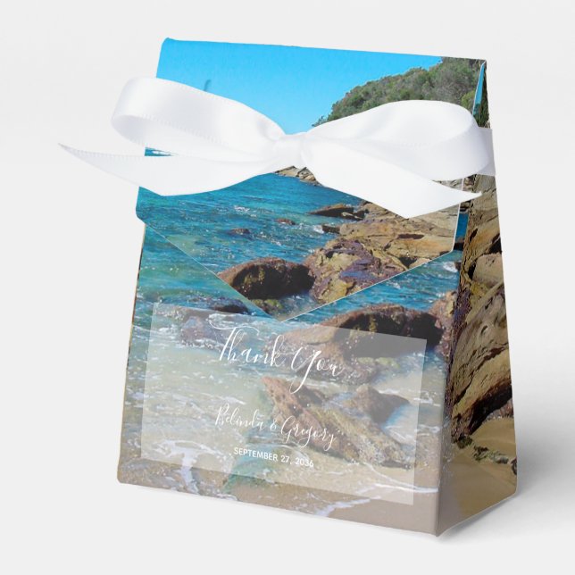 Rocky Beach Wedding Presentaskar (Framsidan Sidan)