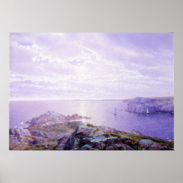Rocky Cove av William Trost Richards Poster