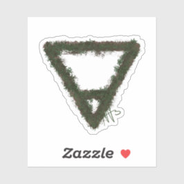 Rocky Earth Inslag Alchemy Symbol Anpassningsbar Klistermärken