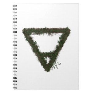 Rocky Earth Inslag Alchemy Symbol Anteckningsbok