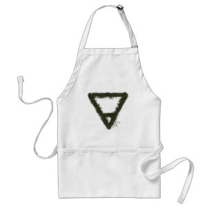 Rocky Earth Inslag Alchemy Symbol Förkläde