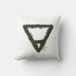 Rocky Earth Inslag Alchemy Symbol Kudde
