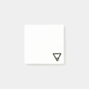 Rocky Earth Inslag Alchemy Symbol Post-it Block