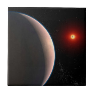 Rocky Exoplanet Gj 486 B Orbitande en röd dvärgstj Kakelplatta