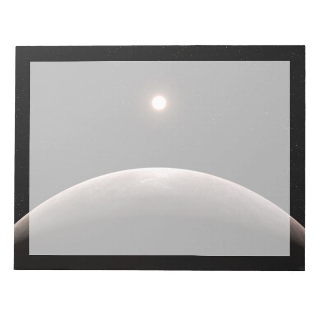 Rocky Exoplanet Lhs 475 B och dess värdstjärna. Anteckningsblock (Framsida)