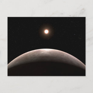 Rocky Exoplanet Lhs 475 B och dess värdstjärna. Vykort