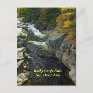Rocky Gorge Falls, NH-vykort Vykort