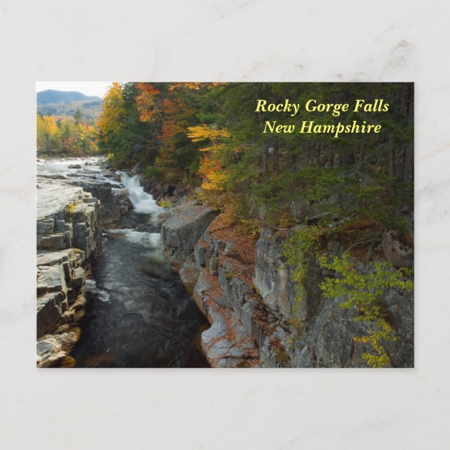 Rocky Gorge Falls, NH-vykort Vykort (Framsida)