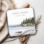 Rocky Gräs Mountain Watercolor Sjölandskap Bröllop Underlägg Papper Kvadrat<br><div class="desc">Sjölandskapet Rocky Gräs Mountain Watercolor Theme Collection. - Det är ett vattenfärgskript för elegant Illustration of Rocky Gräs Träd Mountain Sjölandskap, perfekt för ditt tropiska destinationsbröllop & party. Det är mycket enkelt att anpassa, med dina personuppgifter. Om du behöver någon annan matchande produkt eller anpassning kan du skicka ett vänligt...</div>