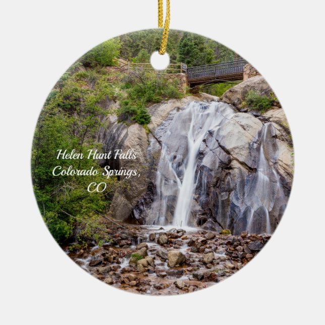 Rocky Helen Hunt Falls Circle Ornament (Framsidan)